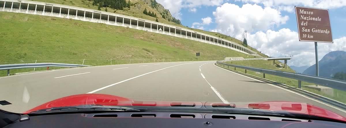 Ferrari 360 on the Gotthard Pass